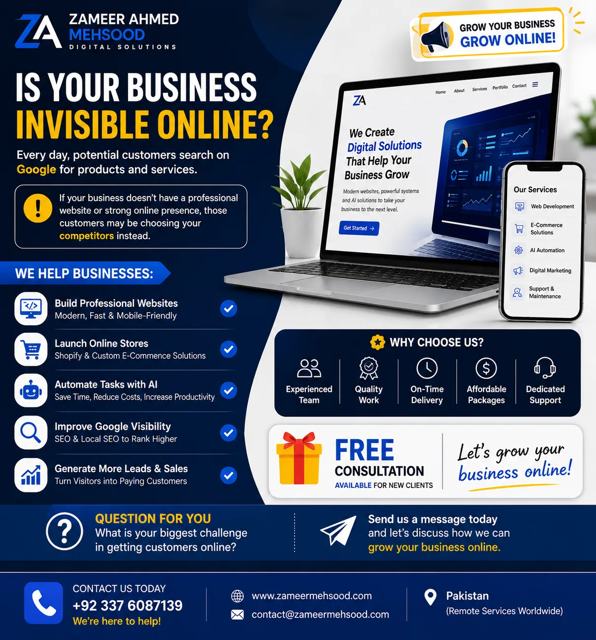 Is Your Business Invisible Online? How Pakistani Businesses Can Get More Customers