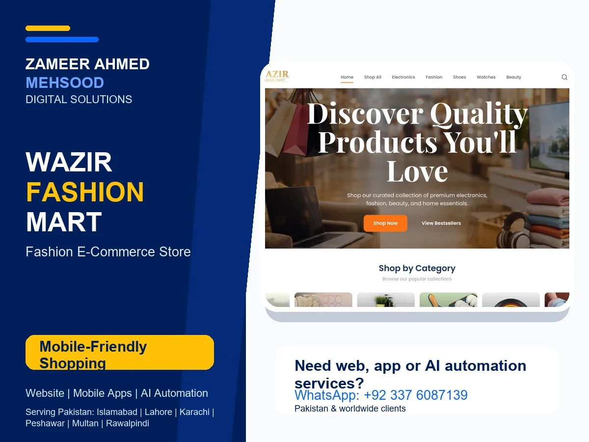 Wazir Fashion Mart screenshot