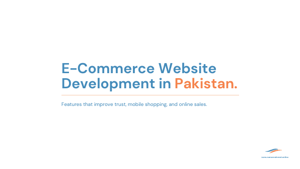 E-commerce website development in Pakistan Canva cover