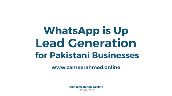 WhatsApp lead generation for Pakistani businesses Canva cover